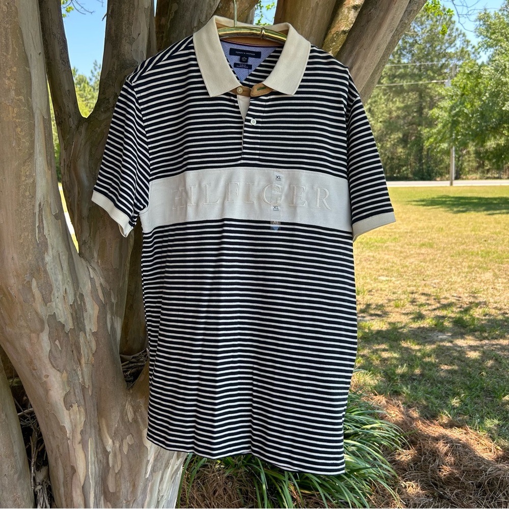 Tommy Hilfiger men's striped polo shirt